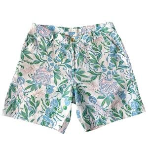 NEW Lilly Pulitzer 7" Aldora Linen Short Resort White Just A Pinch Multi 8